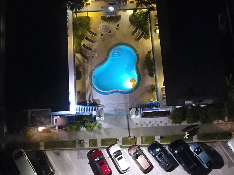 Top view of hotel